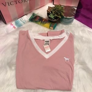 Victoria Secret pink t shirt dusty rose,Sm